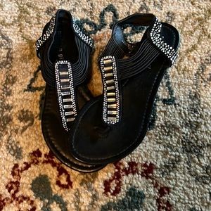 Madden girl rhinestone sandals! Size 8
